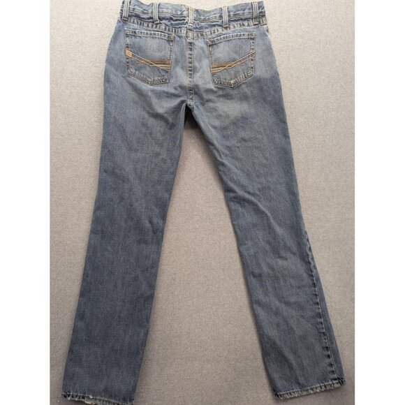Ariat Jeans Mens 36x38 Blue M4 Low Rise Boot Cut Denim Western Workwear Cowboy - Picture 9 of 16